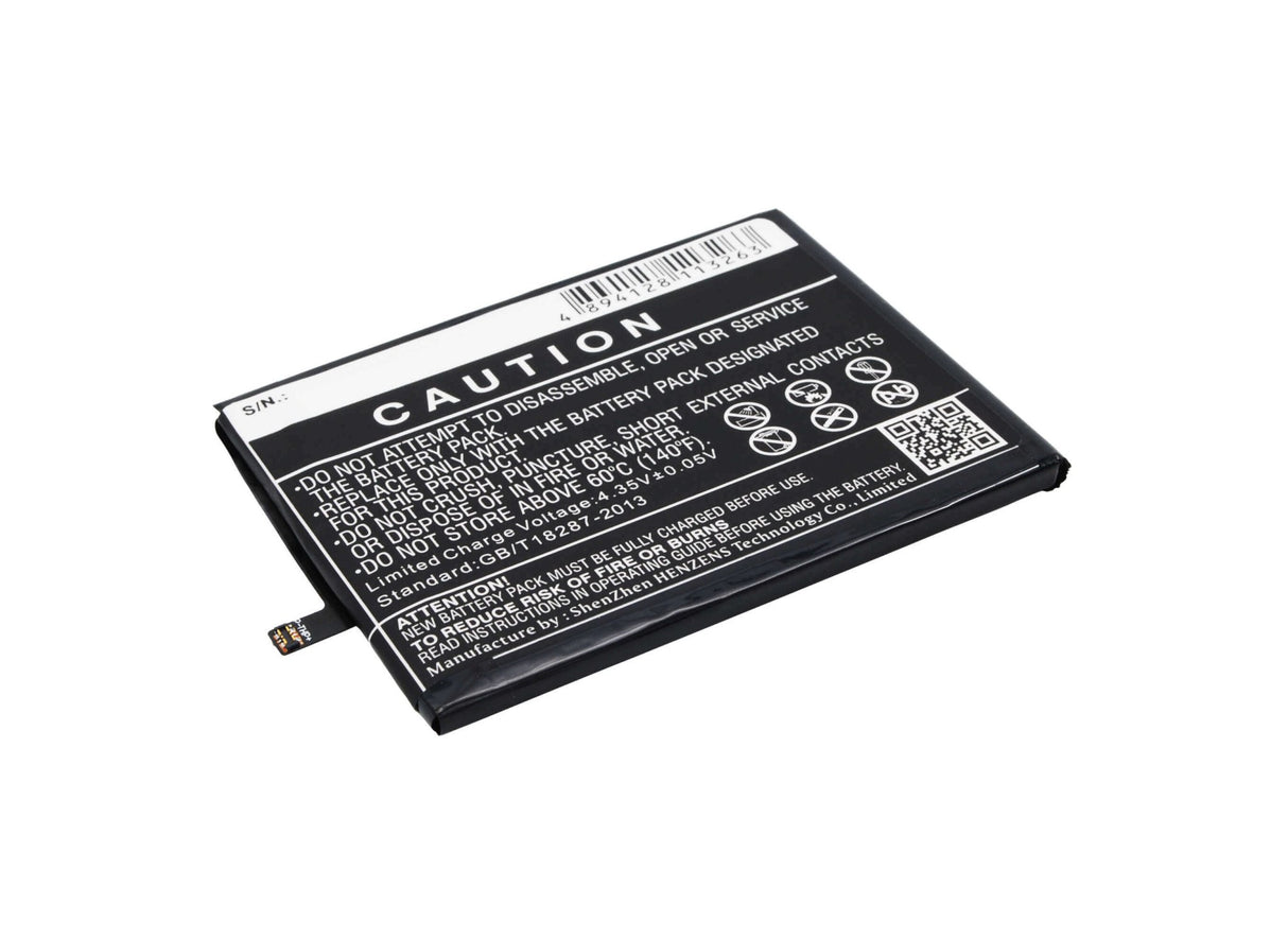 3.8V, Li-Polymer, 3000mAh, batterie pour smartphone compatible avec Wiko, Tlp15j15, Fever, Fever 4g, 11.4Wh Mobile, Smartphone Cameron Sino Technology Limited (Smartphone)