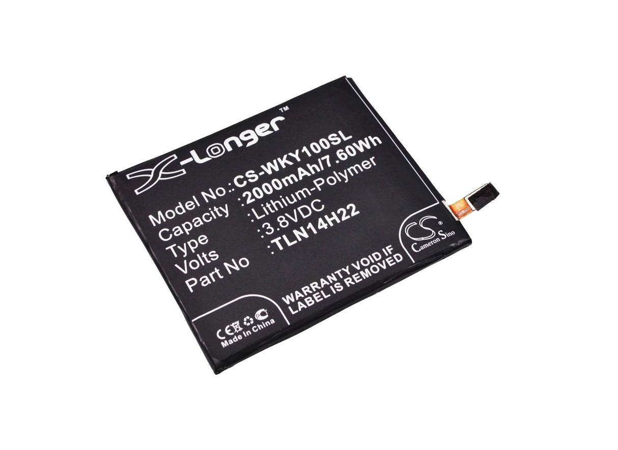 3.8V, Li-Polymer, 2000mAh, SmartPhone battery fits Wiko, Tle14e20, Highway Pure, Highway Signs, 7.6Wh Mobile, SmartPhone Cameron Sino Technology Limited (Smartphone)