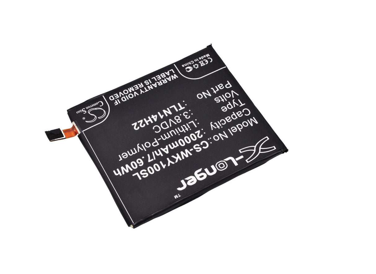 3.8V, Li-Polymer, 2000mAh, SmartPhone battery fits Wiko, Tle14e20, Highway Pure, Highway Signs, 7.6Wh Mobile, SmartPhone Cameron Sino Technology Limited (Smartphone)