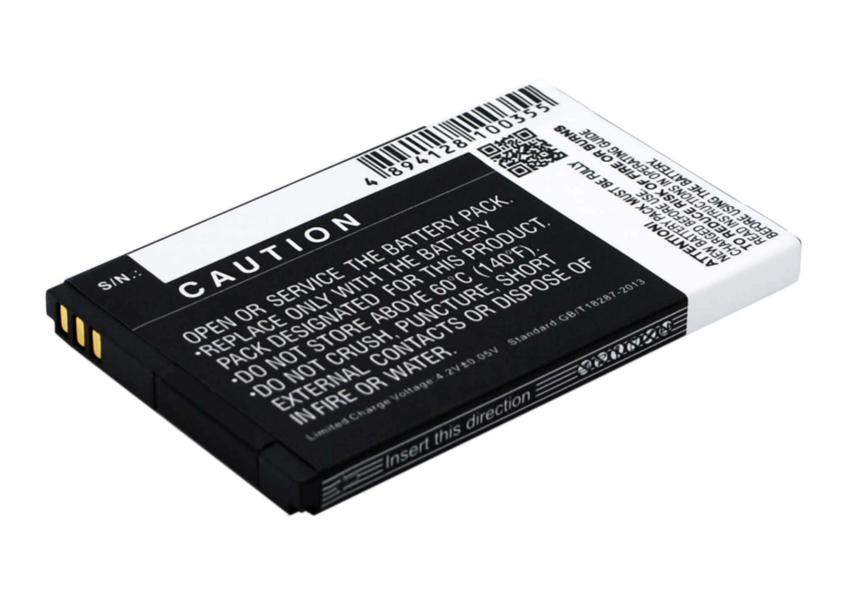Batterie de smartphone 3,7V, Li-ion, 1000mAh, compatible avec Wiko, Fiji, Fiji, Kar, 3,7Wh Mobile, SmartPhone Cameron Sino Technology Limited (Smartphone)