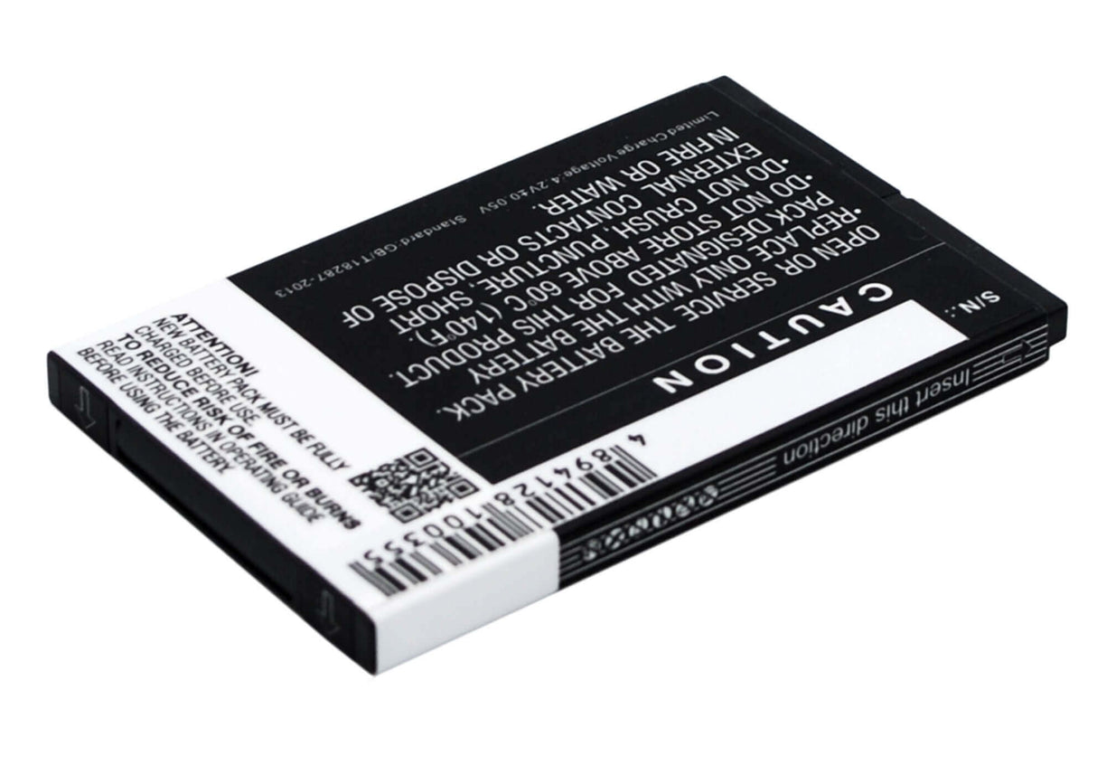 Batterie de smartphone 3,7V, Li-ion, 1000mAh, compatible avec Wiko, Fiji, Fiji, Kar, 3,7Wh Mobile, SmartPhone Cameron Sino Technology Limited (Smartphone)