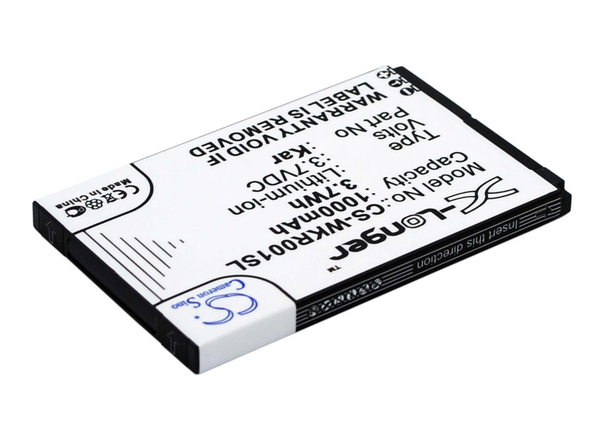 Batterie de smartphone 3,7V, Li-ion, 1000mAh, compatible avec Wiko, Fiji, Fiji, Kar, 3,7Wh Mobile, SmartPhone Cameron Sino Technology Limited (Smartphone)