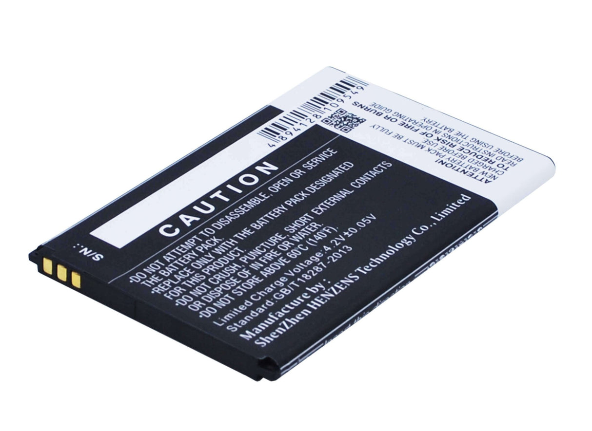 3,7V, Li-ion, 1800mAh, batterie de smartphone compatible avec Wiko, 5030, Lenny 2, Lenny 3, 6,66Wh Mobile, Smartphone Cameron Sino Technology Limited (Smartphone)