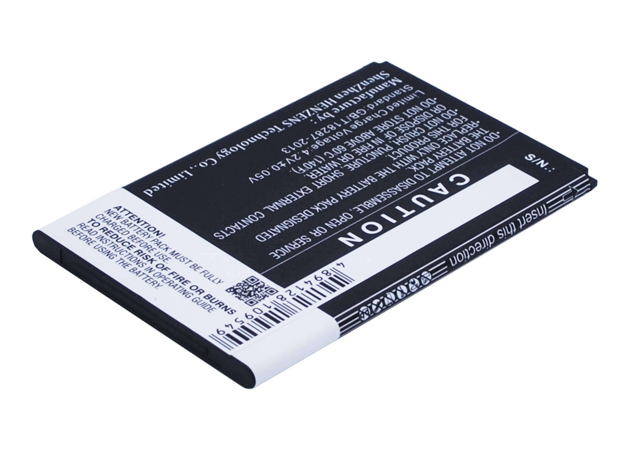 3,7V, Li-ion, 1800mAh, batterie de smartphone compatible avec Wiko, 5030, Lenny 2, Lenny 3, 6,66Wh Mobile, Smartphone Cameron Sino Technology Limited (Smartphone)