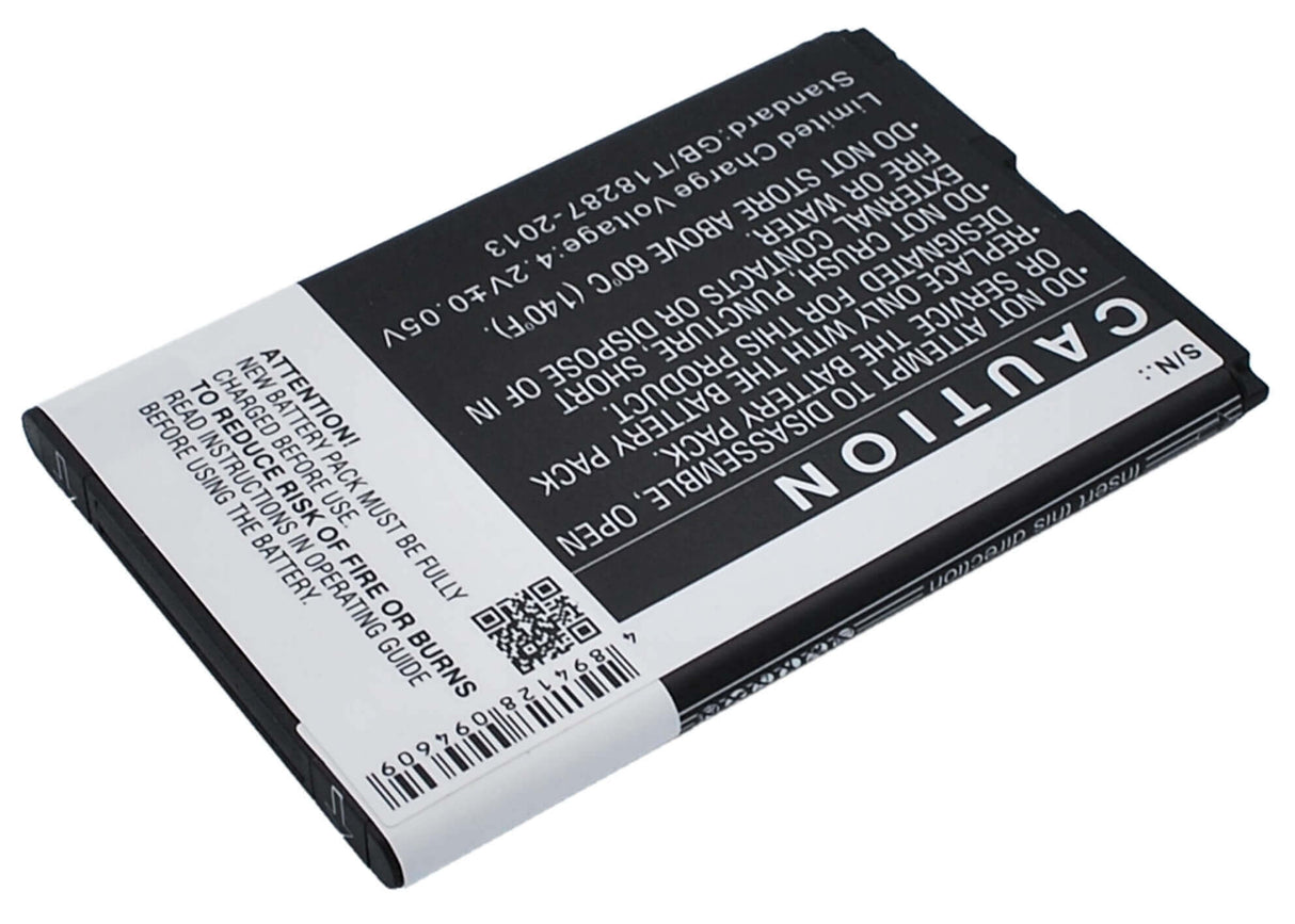 Batterie de smartphone 3,7V, Li-ion, 1400mAh, compatible avec Wiko, Ozzy, Ozzy, Ozzy Double Sim, 5,18Wh Mobile, SmartPhone Cameron Sino Technology Limited (Smartphone)