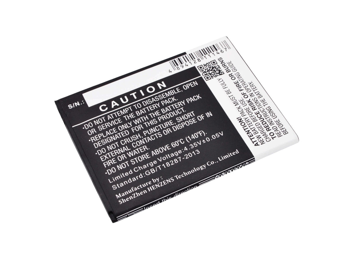 3,8V, Li-Polymer, 2500mAh, batterie de smartphone compatible avec Wiko, 5251, Pulp 3g, Pulp 4g, 9.5Wh Mobile, Smartphone Cameron Sino Technology Limited (Smartphone)