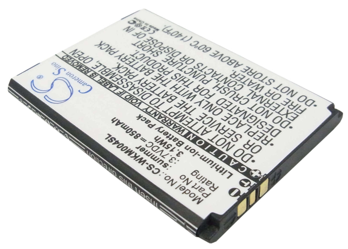 3,7V, Li-ion, 850mAh, Batterie de smartphone compatible avec Wiko, Soap, Soap, Summer, 3,15Wh Mobile, Smartphone Cameron Sino Technology Limited (Smartphone)