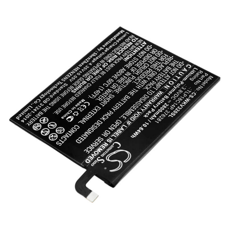 3.8V, Li-Polymer, 2800mAh, SmartPhone battery fits Wiko, 376281, View Max, 10.64Wh Mobile, SmartPhone Cameron Sino Technology Limited (Smartphone)