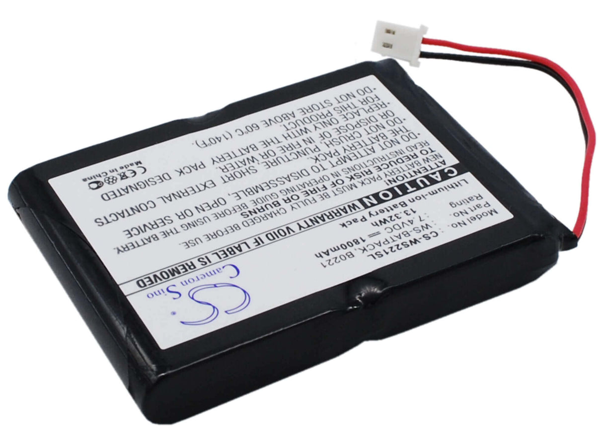 Amplifier Battery For William Sound Sorin, Li-ion 7.4v, 1800mah - 13.32wh Amplifier Cameron Sino Technology Limited