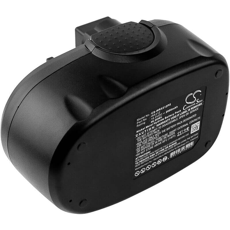 18.0V, Ni-MH, 2000mAh, batterie pour outils électriques compatible avec Worx, Wa3127, Wg150s, Wg152, 36Wh Outils électriques Cameron Sino Technology Limited (Outils électriques)