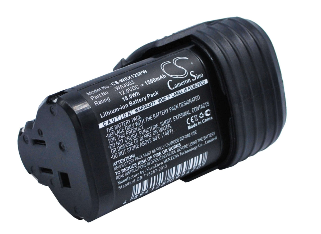 12.0V, Li-ion, 1500mAh, Power Tools battery fits Rockwell, Worx, Wa3503, Rk2510, Rk2510k, 18Wh Power Tools Cameron Sino Technology Limited (Power Tools)