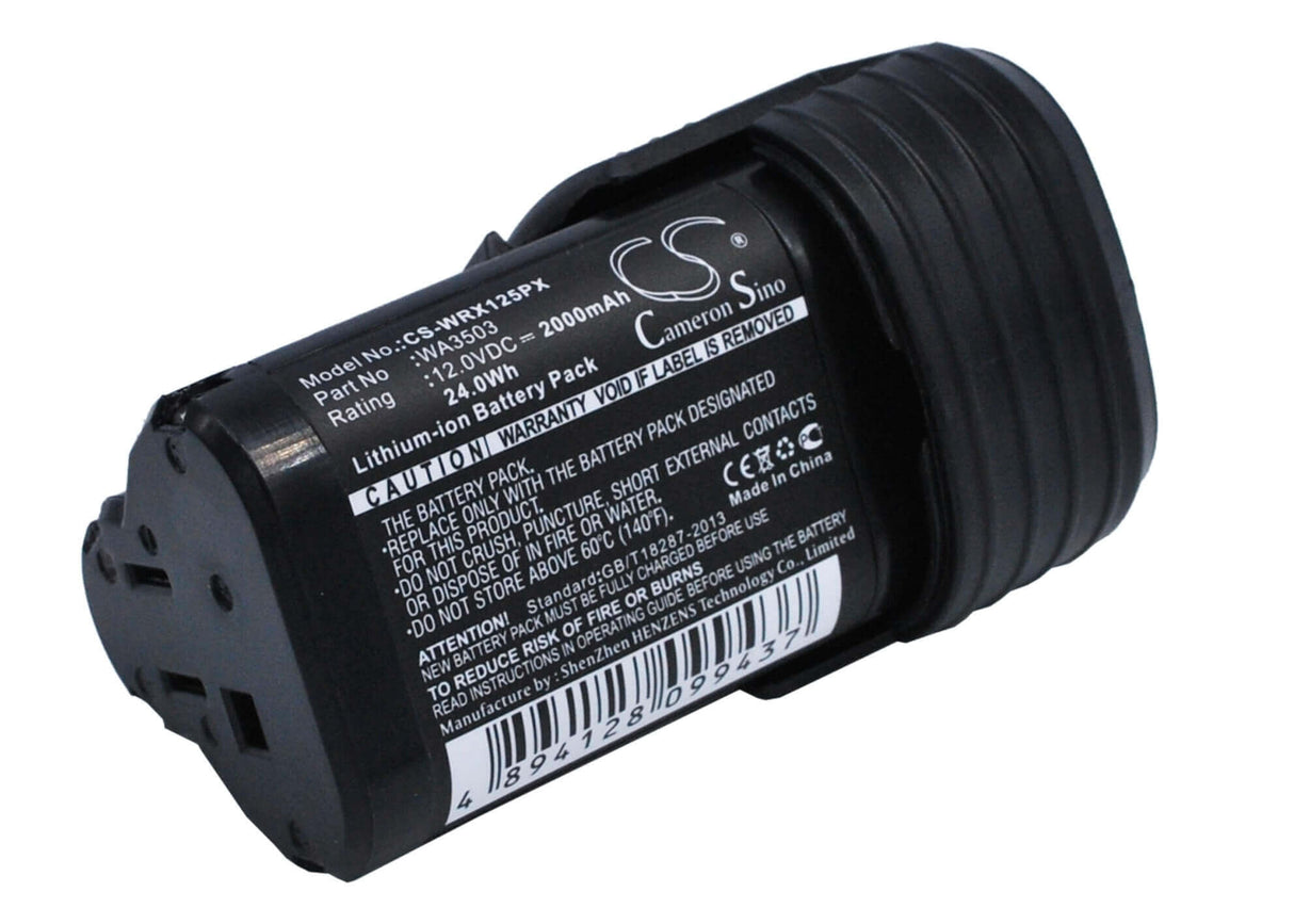 12.0V, Li-ion, 2000mAh, Power Tools battery fits Worx, Wa3503, Wu288, Wx125, 24Wh Power Tools Cameron Sino Technology Limited (Power Tools)