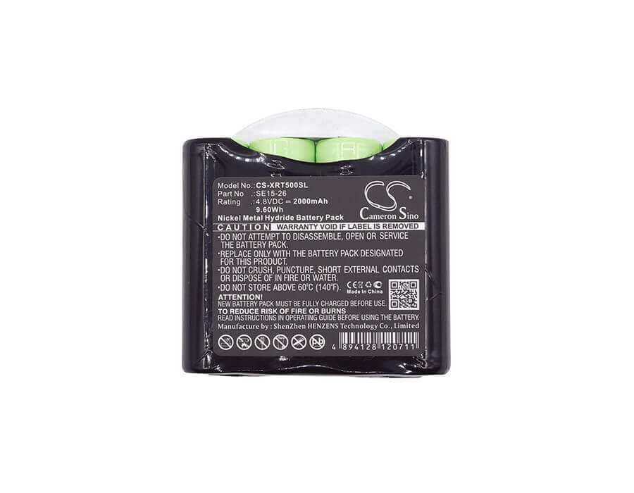 4.8V, Ni-MH, 2000mAh, Batterie d'équipement compatible avec X-rite, Se15-26, 500, 504, 9.6Wh Équipement, Enquête, Test Cameron Sino Technology Limited