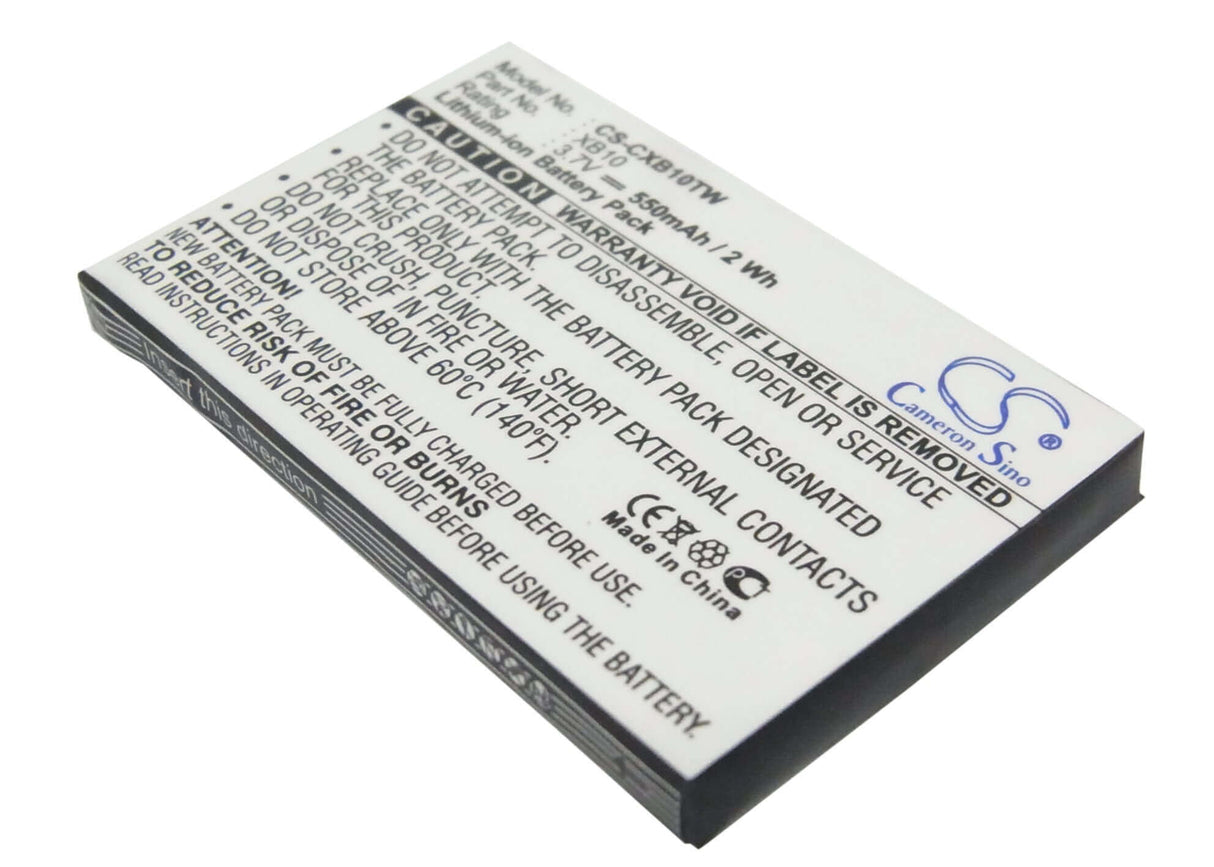3.7V, Li-ion, 550mAh, Two-Way Radio battery fits Xact Communication, Xb10, Wristlinx X2x, Wristlinx X2x-2, 2.04Wh Two-Way Radio Cameron Sino Technology Limited