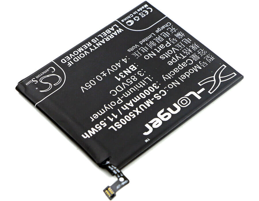 3.85V, Li-Polymer, 3000mAh, SmartPhone battery fits Xiaomi, Redmi, Bn31, M1803e6c, M1803e6e, 11.55Wh Mobile, SmartPhone Cameron Sino Technology Limited (Smartphone)