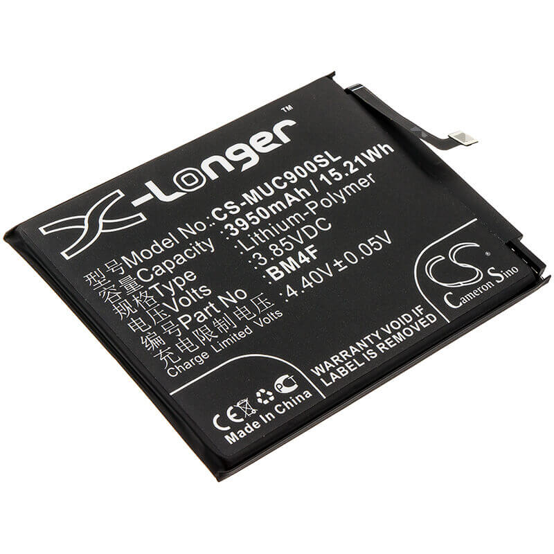 3.85V, Li-Polymer, 3950mAh, SmartPhone battery fits Xiaomi, Bm4f, M1906f9sc, Mi A3, 15.21Wh Mobile, SmartPhone Cameron Sino Technology Limited (Smartphone)