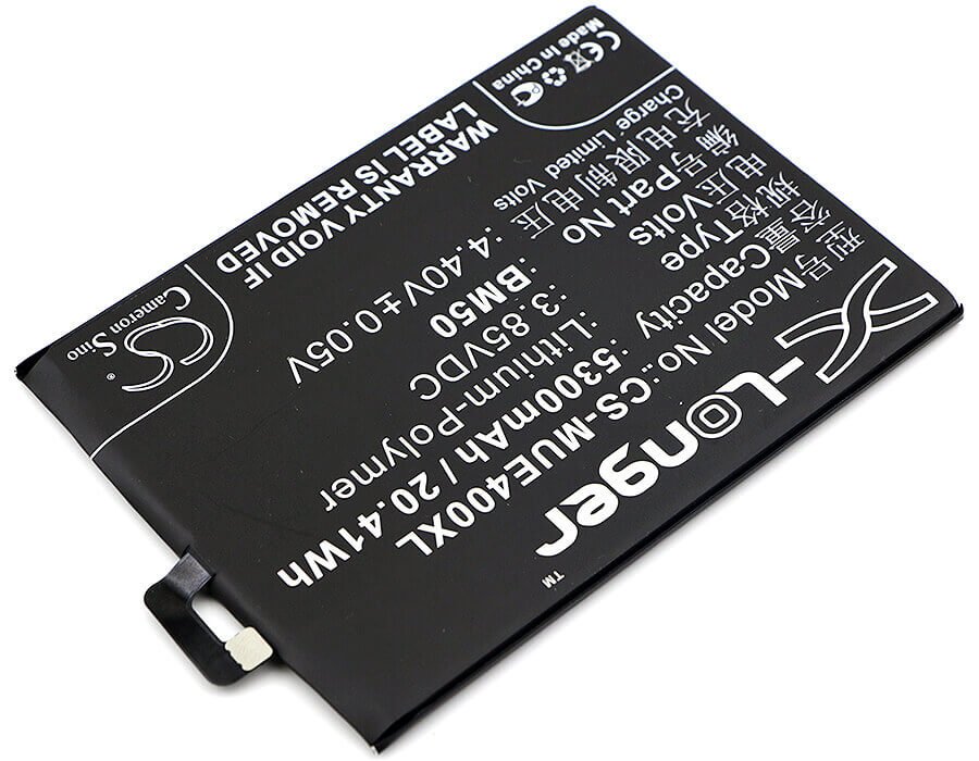 3.85V, Li-Polymer, 5300mAh, SmartPhone battery fits Xiaomi, Bm50, Max 2, Mde40, 20.41Wh Mobile, SmartPhone Cameron Sino Technology Limited (Smartphone)