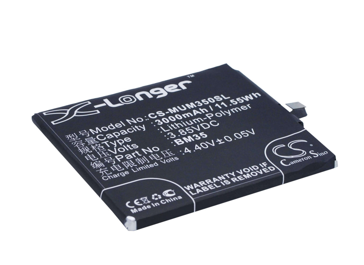3.85V, Li-Polymer, 3000mAh, SmartPhone battery fits Xiaomi, Bm35, Mi 4c, Mi 4c Dual Sim, 11.55Wh Mobile, SmartPhone Cameron Sino Technology Limited (Smartphone)