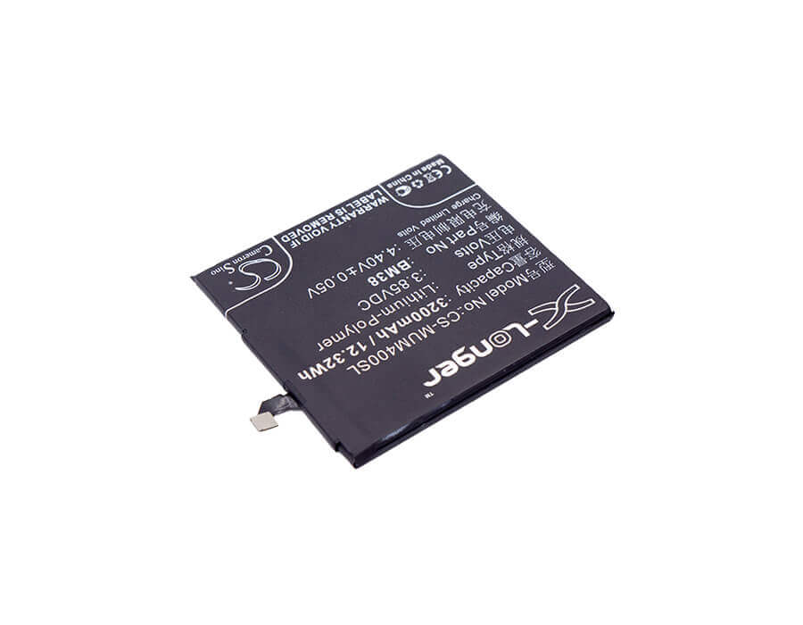 3.85V, Li-Polymère, 3200mAh, batterie de smartphone compatible avec Xiaomi, Bm38, Mi 4s, Mi 4s Dual Sim, 12.32Wh Mobile, SmartPhone Cameron Sino Technology Limited (Suspendu)
