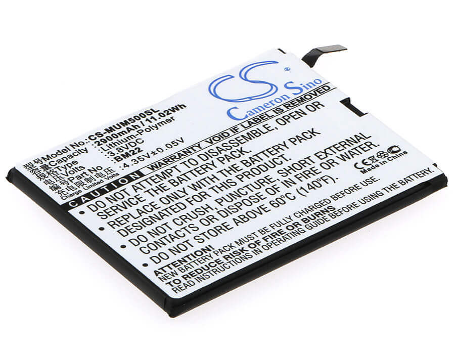3.8V, Li-Polymer, 2900mAh, SmartPhone battery fits Xiaomi, Bm22, Gemini, Mi5, 11.02Wh Mobile, SmartPhone Cameron Sino Technology Limited (Smartphone)
