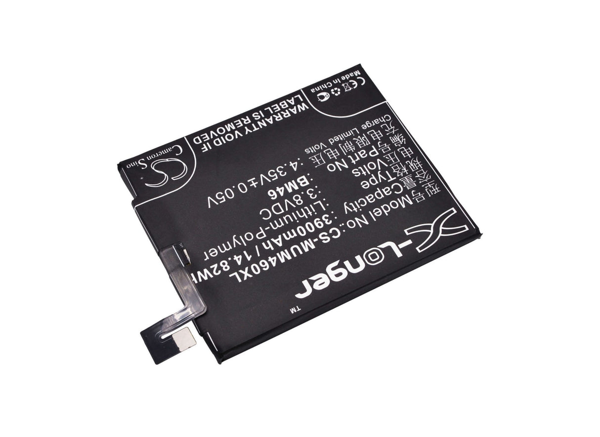3.8V, Li-Polymer, 3900mAh, SmartPhone battery fits Redmi, Xiaomi, Bm46, 14.82Wh Mobile, SmartPhone Cameron Sino Technology Limited (Smartphone)