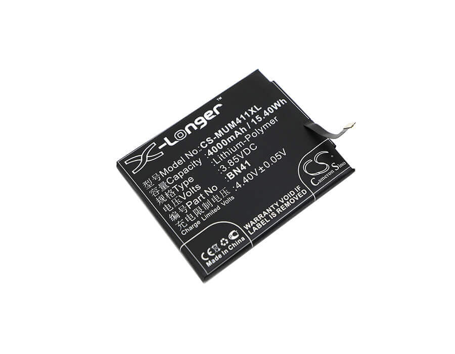 3.85V, Li-Polymer, 4000mAh, SmartPhone battery fits Xiaomi, Bn41, Note 4, Redmi Note 4, 15.4Wh Mobile, SmartPhone Cameron Sino Technology Limited (Smartphone)