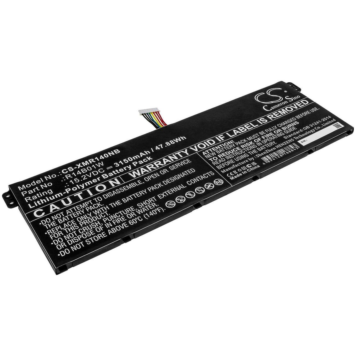Battery For Xiaomi, Redmi Book 14, Xma1901-aa/ag 15.2v, 3150mah - 47.88wh Notebook, Laptop Cameron Sino Technology Limited