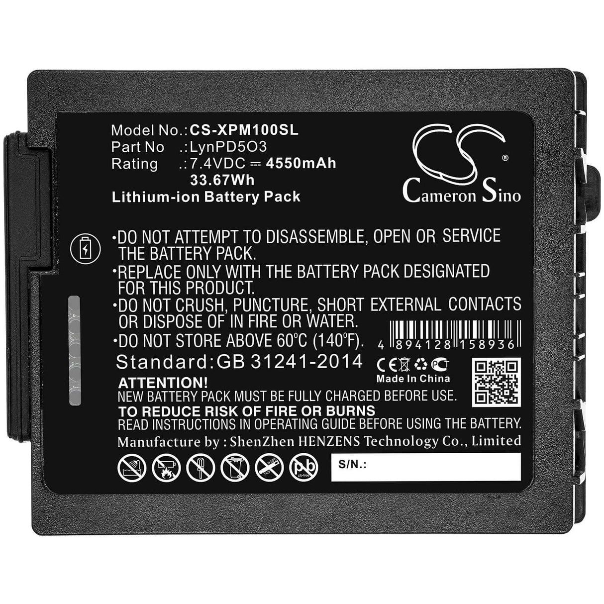 Tablet Battery For Xplore, 0b23-01h4000e, Lynpd5o3, Xlbm1 7.4v, 4550mah - 33.67wh Tablet Cameron Sino Technology Limited