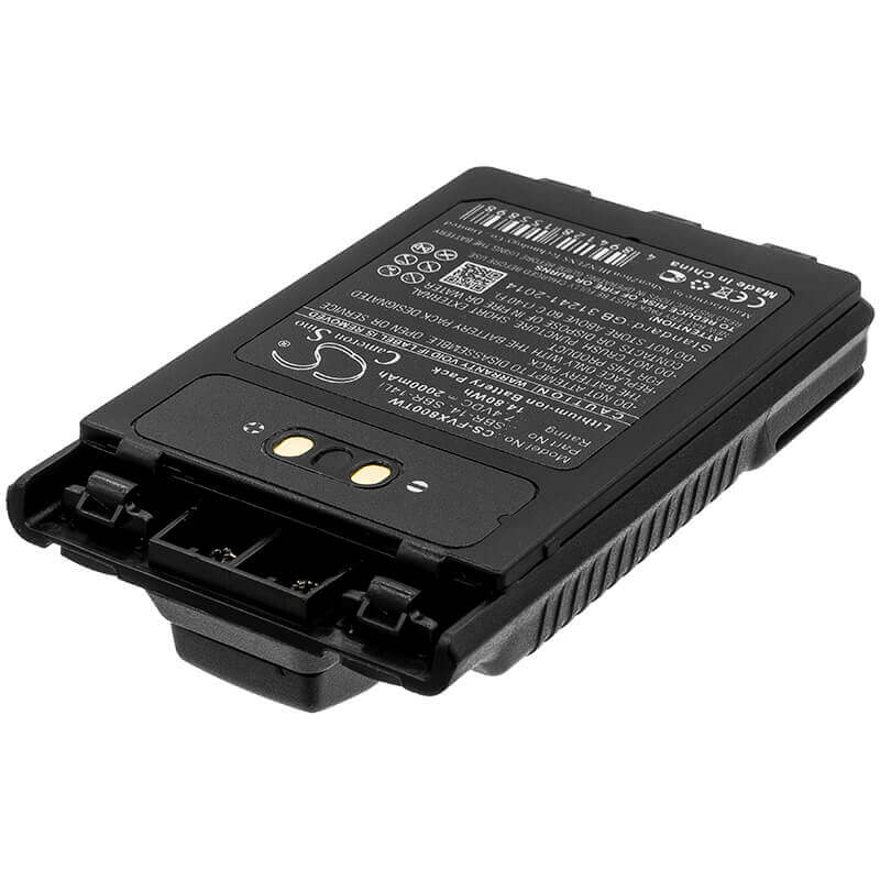 7,4V, Li-ion, 2000mAh, Batterie pour radio bidirectionnelle compatible avec Yaesu, Sbr-14, Ft-1dr, Ft-2dr, 14,8Wh Radio bidirectionnelle Cameron Sino Technology Limited
