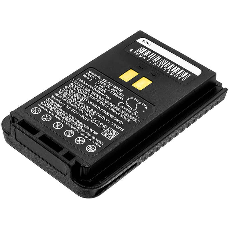 7.4V, Li-ion, 1750mAh, Two-Way Radio battery fits Yaesu, Sbr-25li, Ft-25e, Ft-4ve, 12.95Wh Two-Way Radio Cameron Sino Technology Limited
