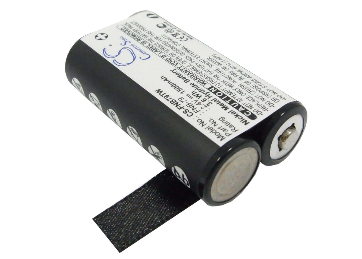 2.4V, Ni-MH, 1500mAh, Two-Way Radio battery fits Yaesu, Fnb-79, Vr-120, Vr-120d, 3.6Wh Two-Way Radio Cameron Sino Technology Limited