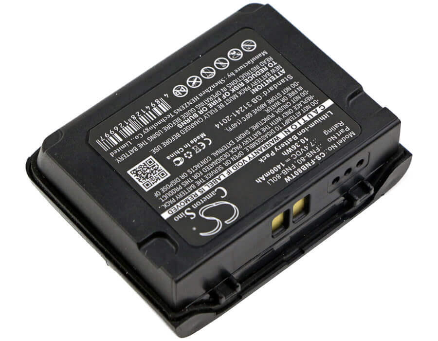 7.4V, Li-ion, 1400mAh, Two-Way Radio battery fits Vertex, Horizon, Yaesu, Fnb-58, Hx460, Hx460s, 10.36Wh Two-Way Radio Cameron Sino Technology Limited