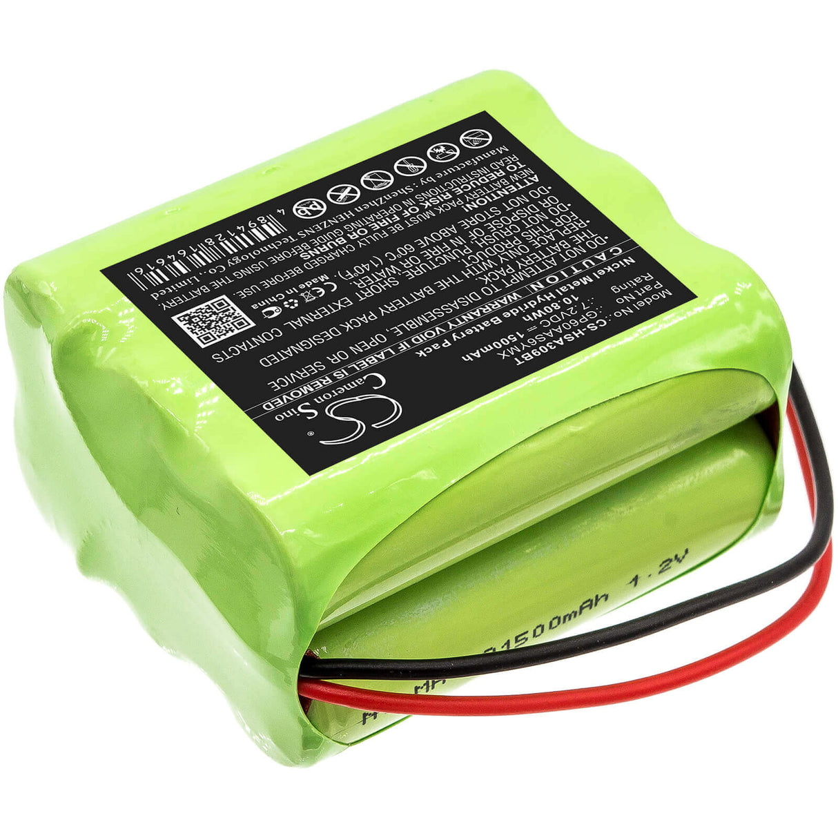 Ni-MH, Alarm Battery For Yale, Hsa3095 Home Monitoring Alarm Control Panel 7.2v, 1500mah - 10.80wh Alarm System Cameron Sino Technology Limited