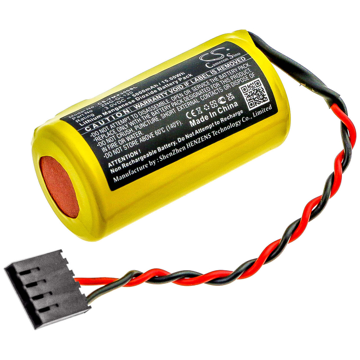PLC Battery for Yaskawa, Yasnac Mx3 3v, 5000mah - 15.00wh PLC Cameron Sino Technology Limited