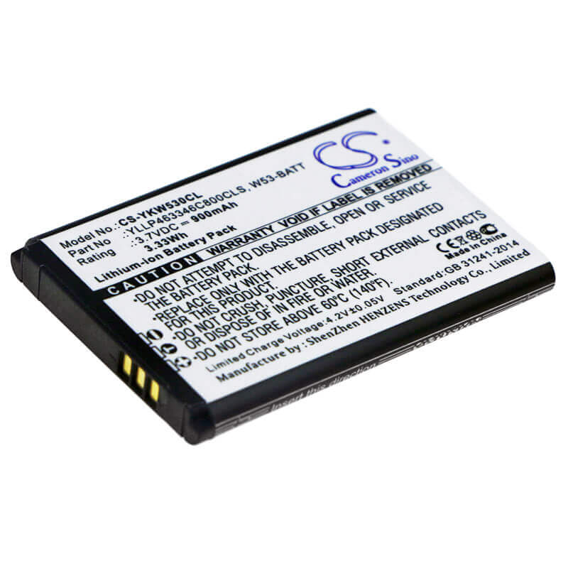 Cordless Phone battery For Yealink, W53, W53p 3.7v, 900mah - 3.33wh Cordless Phone Cameron Sino Technology Limited (Cordless Phone)