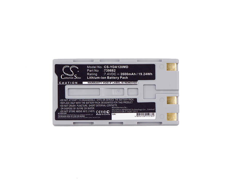 7.4V, Li-ion, 2600mAh, Medical battery fits Yokogawa, 739882, Aq1200, Aq1200 Otdr Multi Field Tester, 19.24Wh Medical Cameron Sino Technology Limited (Medical)