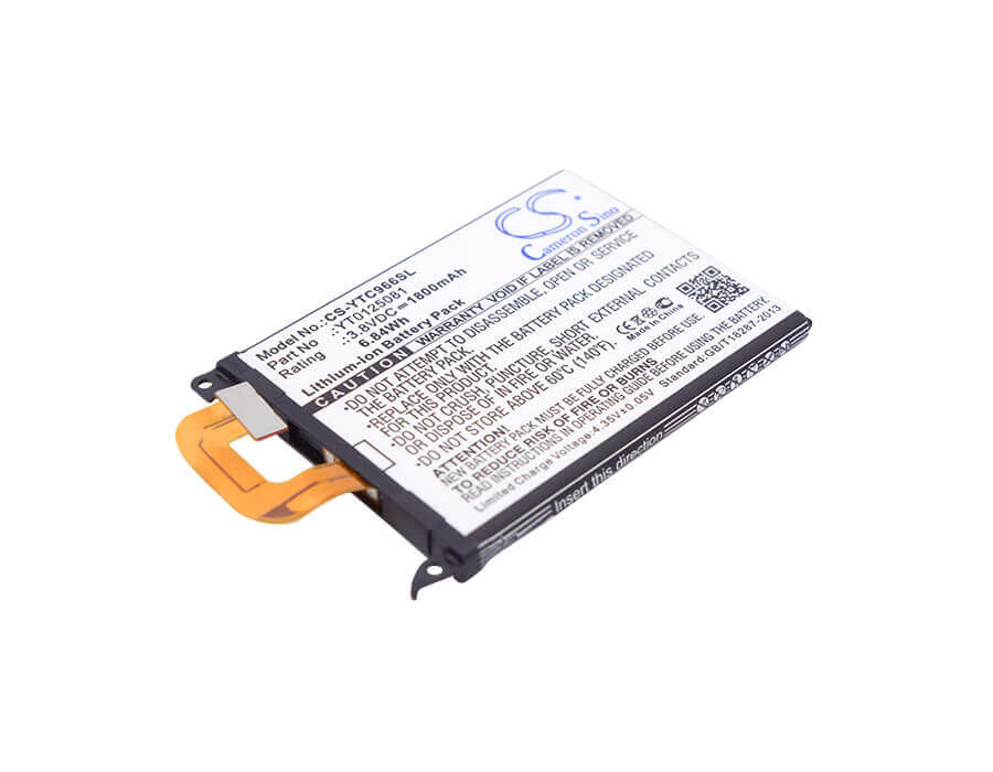 3.8V, Li-ion, 1800mAh, SmartPhone battery fits Yotaphone, Yt0125081, C9660, 6.84Wh Mobile, SmartPhone Cameron Sino Technology Limited (Smartphone)