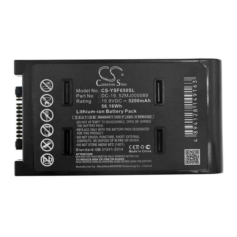 10.8V, Li-ion, 5200mAh, Equipment battery fits Yut, 52mj000089, CTS-1002, Cts-1003, 56.16Wh Equipment, Survey, Test Cameron Sino Technology Limited