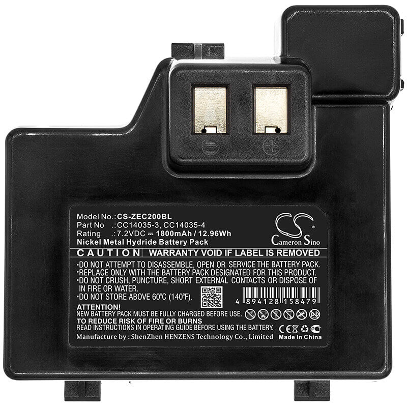 7.2V, Ni-MH, 1800mAh, Portable Printer battery fits Zebra, Cc14035-3, Cameo 2, 12.96Wh Portable Printer Cameron Sino Technology Limited