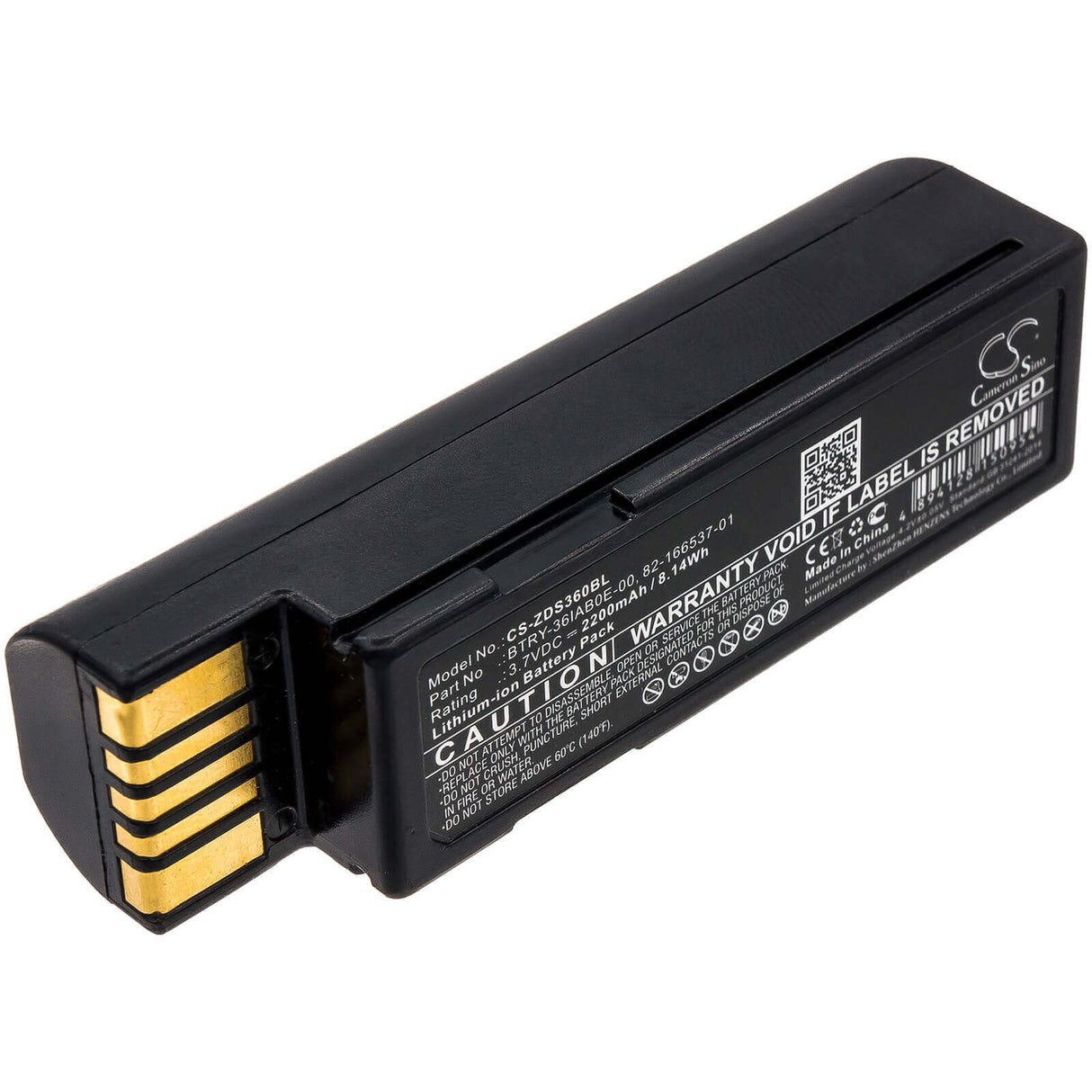 Barcode Scanner Battery For Zebra, Ds3600, Ds3678, Evm 3.7v, 2200mah - 8.14wh Barcode Scanner Cameron Sino Technology Limited