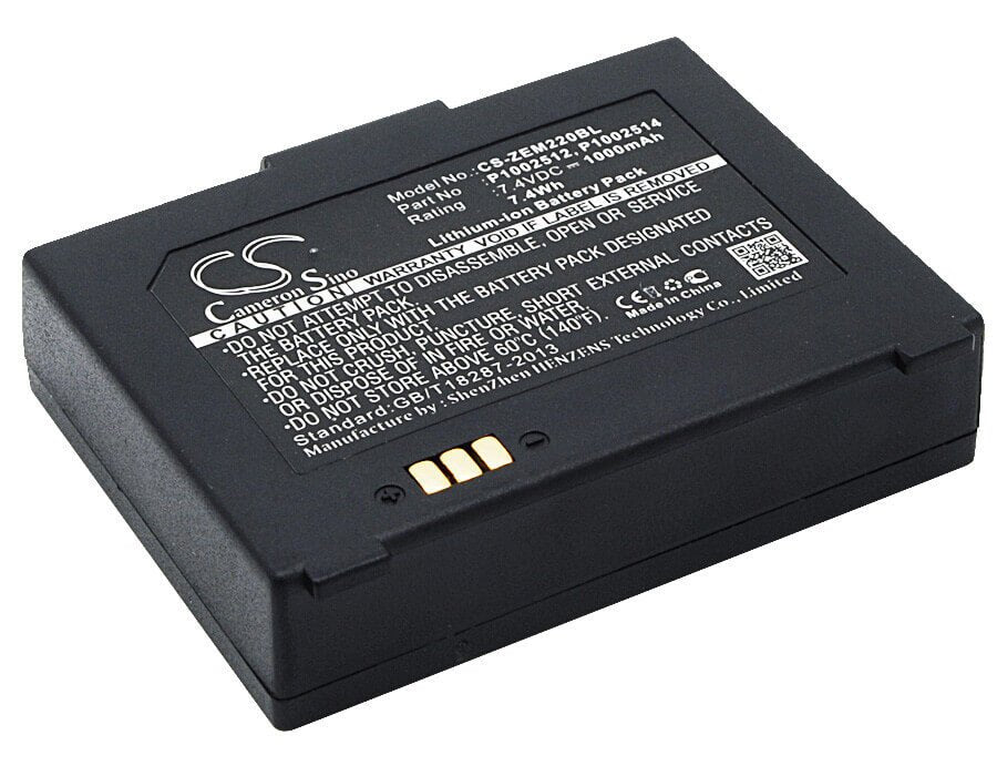 7.4V, Li-ion, 1000mAh, Batterie d'imprimante portable compatible avec Zebra, Ak18913-001, Em 220, Imprimante mobile Em 220, 7.4Wh Imprimante portable Cameron Sino Technology Limited