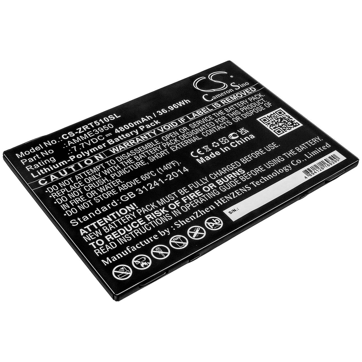 Battery For Zebra, Et51at, Et56bt 7.7v, 4800mah - 36.96wh Tablet Cameron Sino Technology Limited (Suspended)