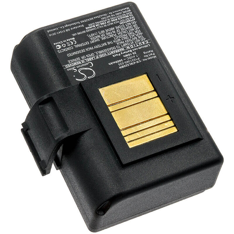 7.4V, Li-ion, 3400mAh, Portable Printer battery fits Zebra, At16004, Qln220, Qln220hc, 25.16Wh Portable Printer Cameron Sino Technology Limited