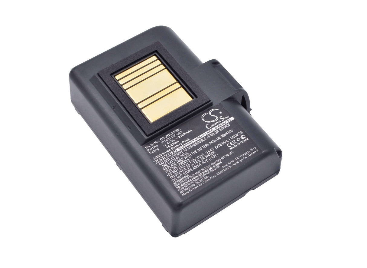7.4V, Li-ion, 2200mAh, Portable Printer battery fits Zebra, At16004, Qln220, Qln220hc, 16.28Wh Portable Printer Cameron Sino Technology Limited