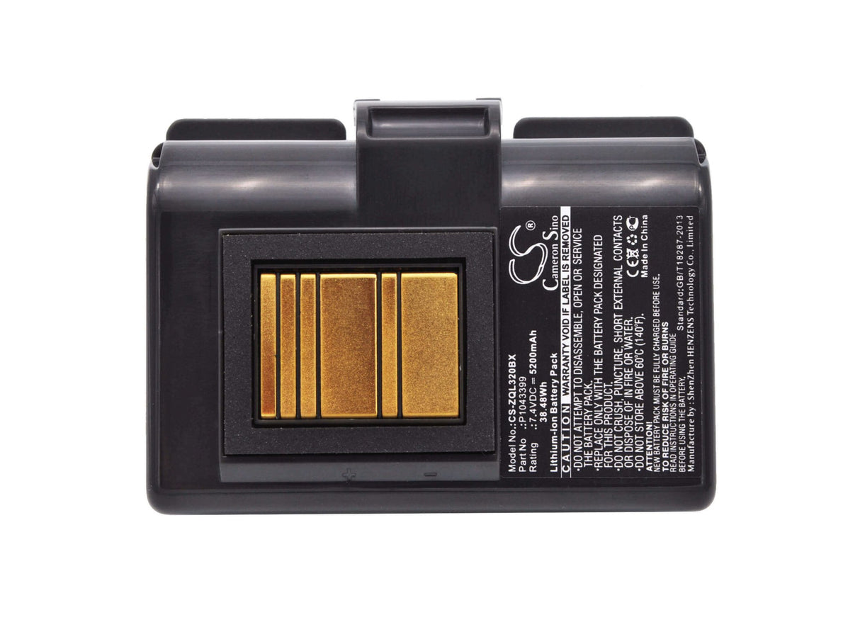 7.4V, Li-ion, 5200mAh, Portable Printer battery fits Zebra, At16004, Qln220, Qln220hc, 38.48Wh Portable Printer Cameron Sino Technology Limited
