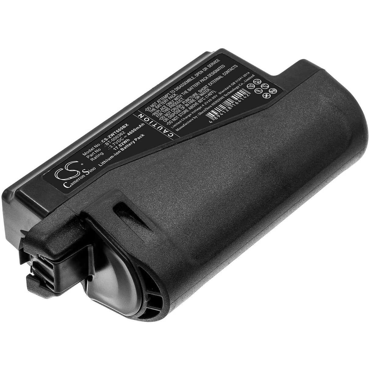 Battery For Zebra, Rs6000, Wt6000, Wt60a0 3.7v, 4600mah - 17.02wh Barcode Scanner Cameron Sino Technology Limited (Suspended)