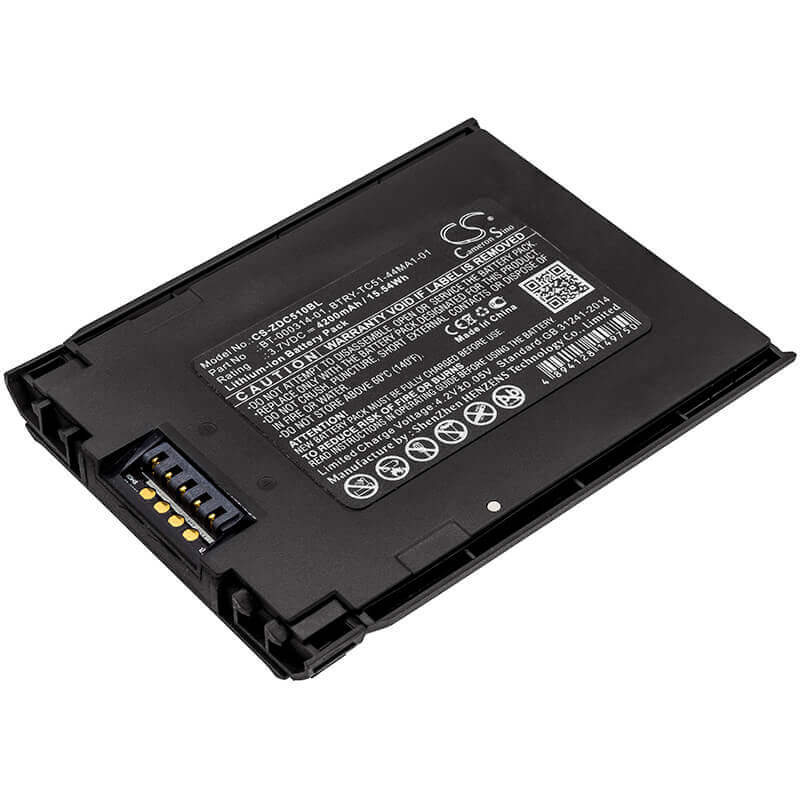 Batterie de scanner de code-barres pour Zebra, BT-000443-00 convient aux modèles Tc51, Tc510, Tc510k 3.7v, 4200mah - 15.54wh Scanner de code-barres Cameron Sino Technology Limited