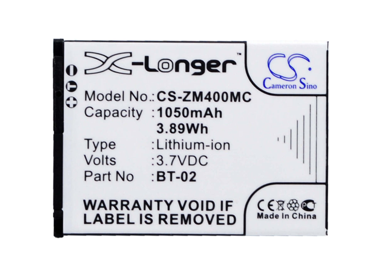 Camera Battery For Zoom 247-9036, Q4, Q4 Handy 3.7v, 1050mah - 3.89wh Camera Cameron Sino Technology Limited (Camera)