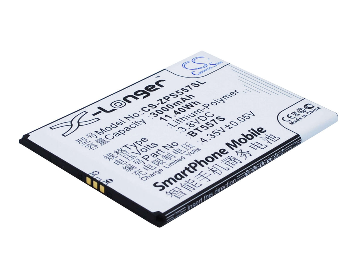 3,8V, Li-Polymer, 3000mAh, batterie de smartphone compatible avec Zopo, Bt557s, S5570, Speed 7 Plus, 11,4Wh Mobile, Smartphone Cameron Sino Technology Limited (Smartphone)