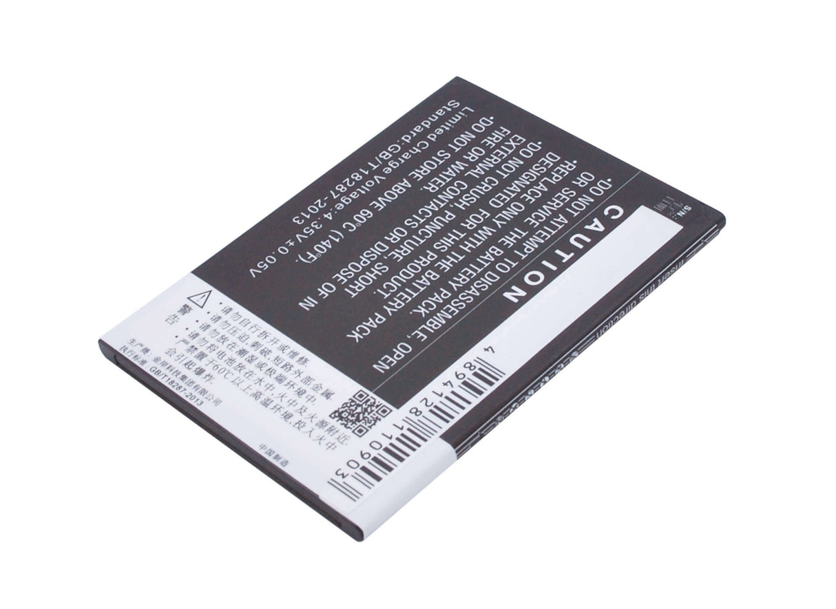 3.8V, Li-Polymer, 2500mAh, SmartPhone battery fits Zopo, Bt558s, S5580, Speed 7, 9.5Wh Mobile, SmartPhone Cameron Sino Technology Limited (Suspended)